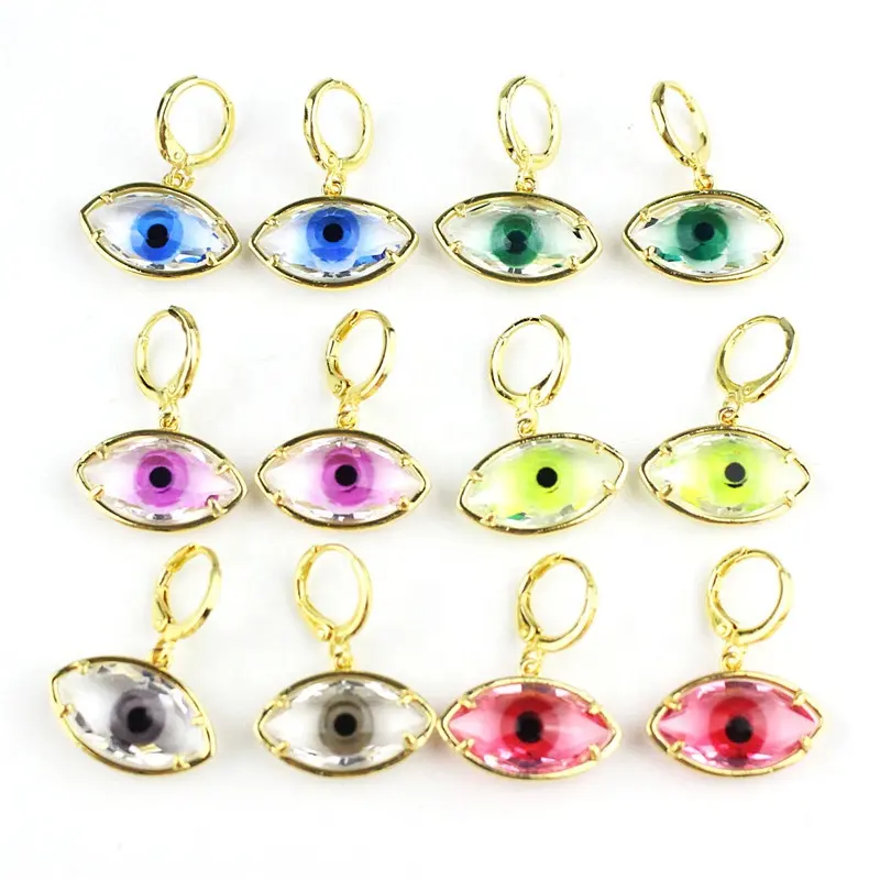 CH-LHE0357 wholesale fashion popular high quality eyes earring,cz earring,wholesale jewelry ,butterfly