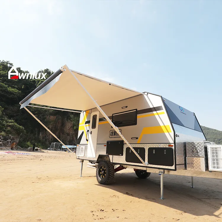 best selling manual roll out caravan camper motorhome canopy rv side awning