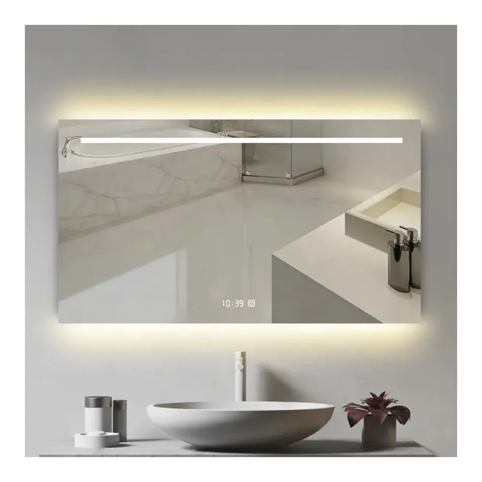 Водонепроницаемое светодиодное зеркало Smart Touch Sensor для ванной комнаты