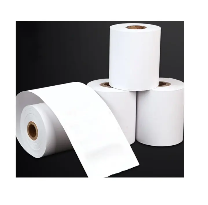 Wholesale direct thermal paper boarding pass thermal printer paper roll for industrial machines  80x40