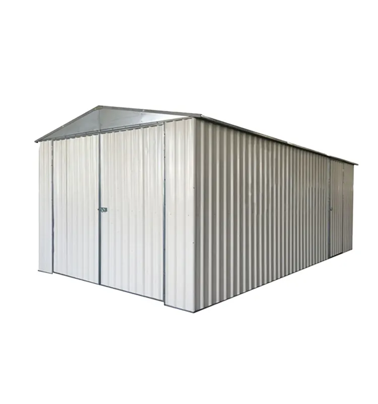 H 11 x 19 FT Metal Apex Garage Garden Shed 355 x 589 x 233 cm