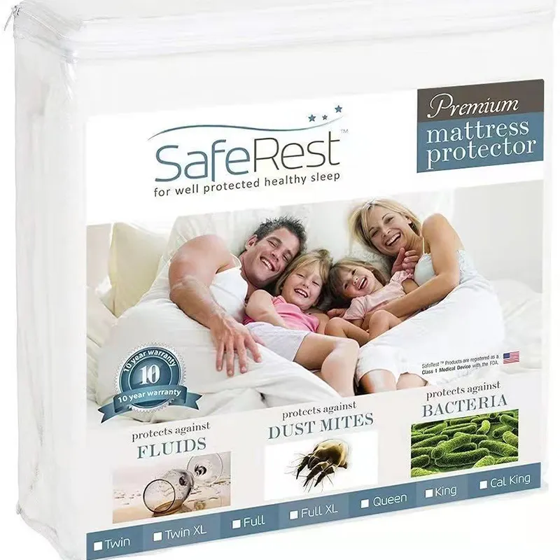 Factory custom waterproof mattress protector moisture proof cover bed cover fitted sheet