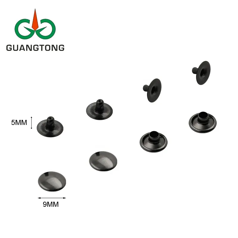 Wholesale Black nickel metal single nails for shoes,round iron single cap rivets for boots