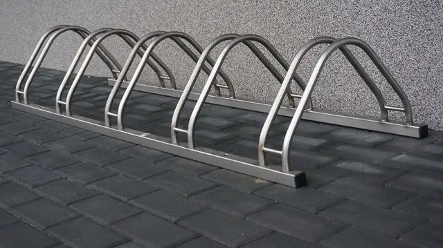 Outdoor 316 Stainless Steel Double Bike Racks Bicycle Racks For Public Parking