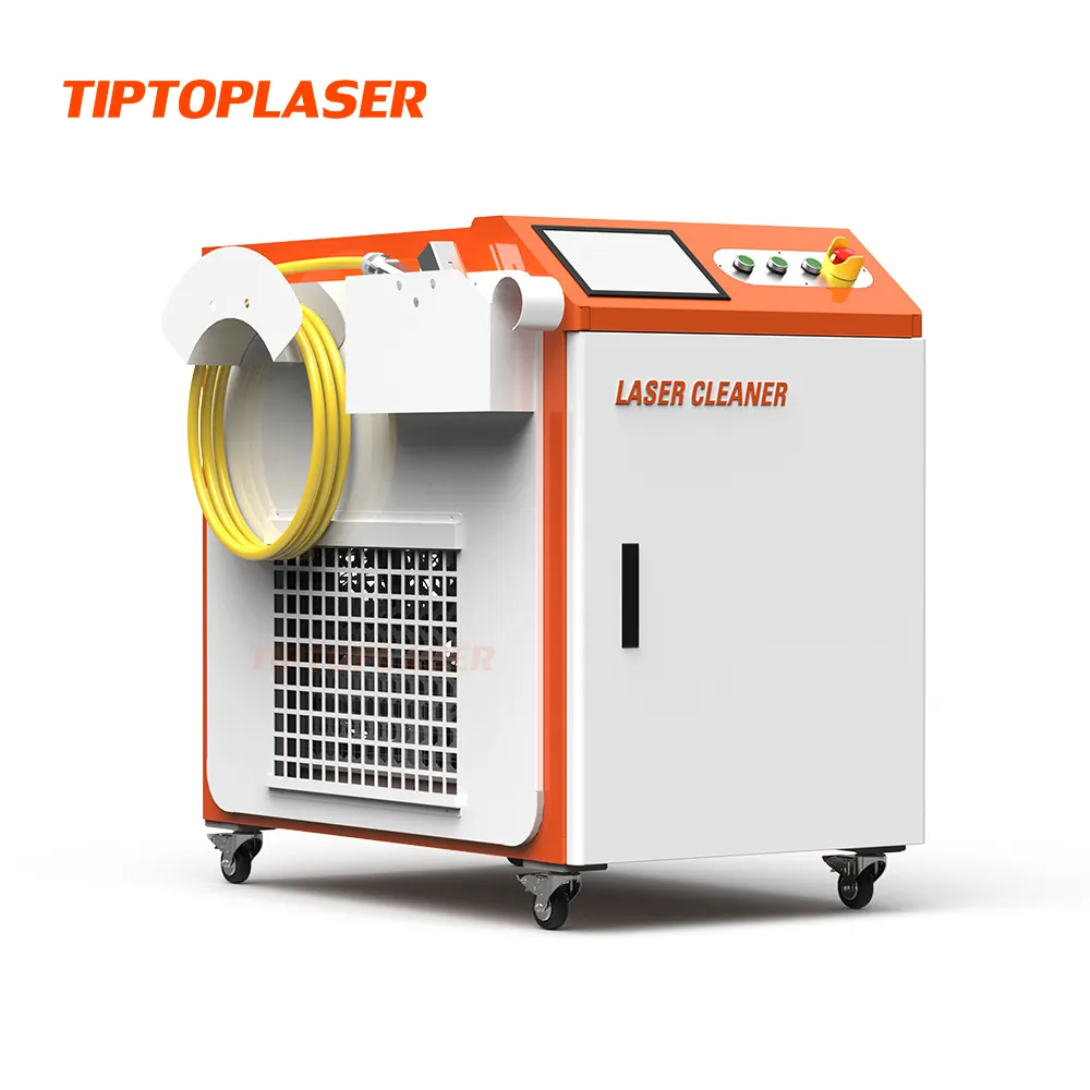 TIPTOPLASER 1000W 2000W 3000W High Power Easyperated Rust Removal Lazer Wider Scanning Handheld Laser Cleaning Machine
