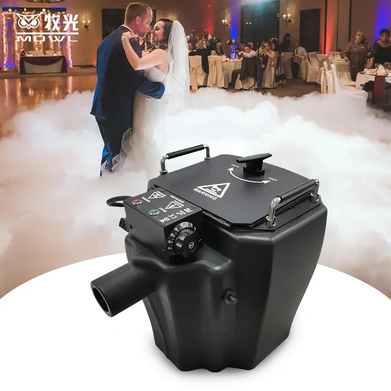 MOWL Low Lying Smoke Machine Nimbus 3500W Wedding Dry Ice Fog Machine for Wedding Stage Party