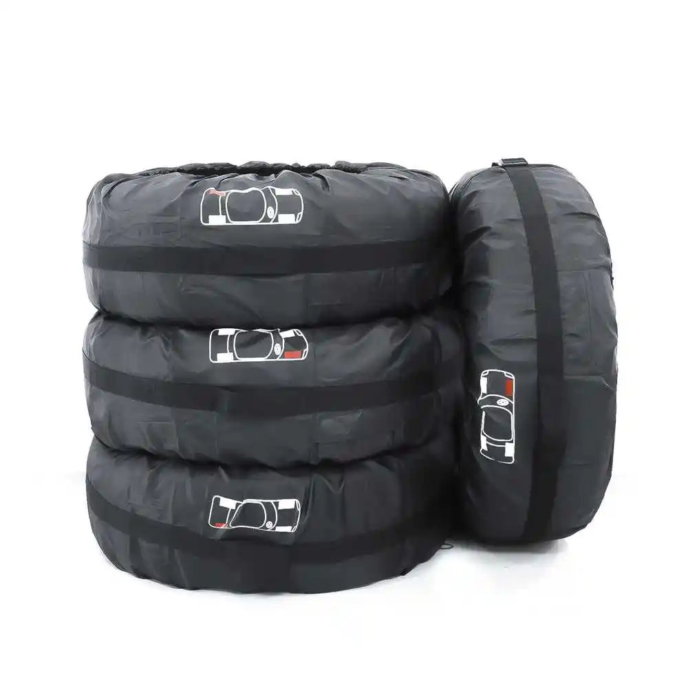 Universal Spare Car Tire Cover Wheel Storage and Carry Bag Cover holder Tote tire cover