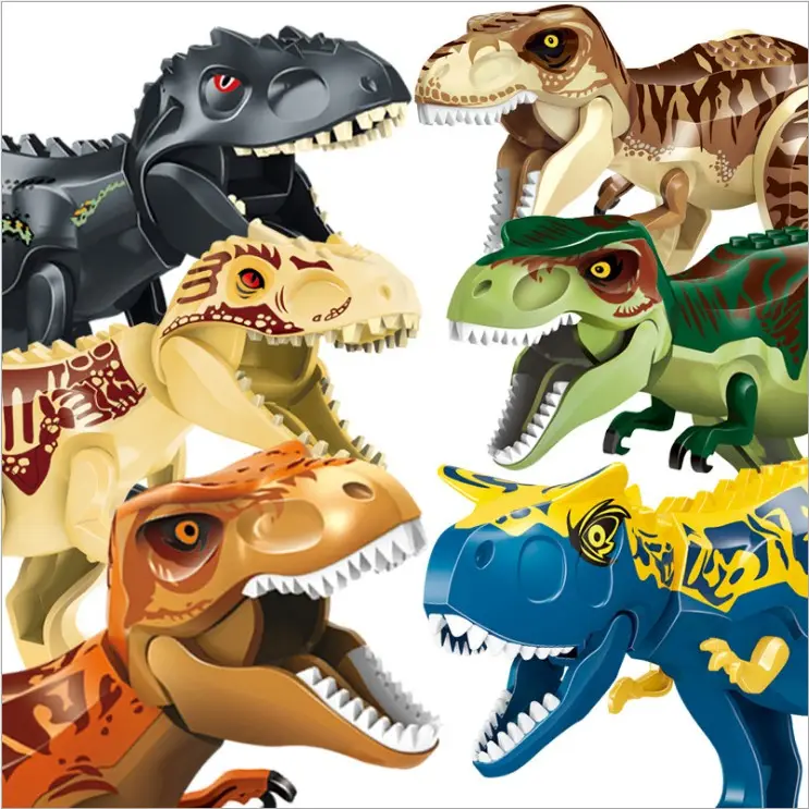 Развивающая игрушка «сделай сам» 10 видов стилей с динозавром «Мир Юрского периода» строительный блок игрушка