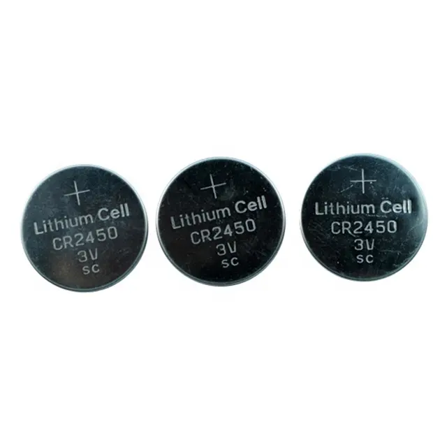 3.0V Lithium button cell CR2450 for remove control of toys  car key  watch battery  PC mini computer laptop