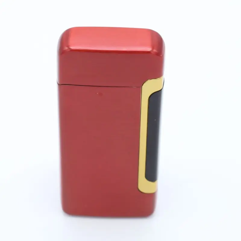 Электронная зажигалка с сенсорной кнопкой USB перезаряжаемая ветрозащитная двухдуговая плазменная беспламенная зажигалка
