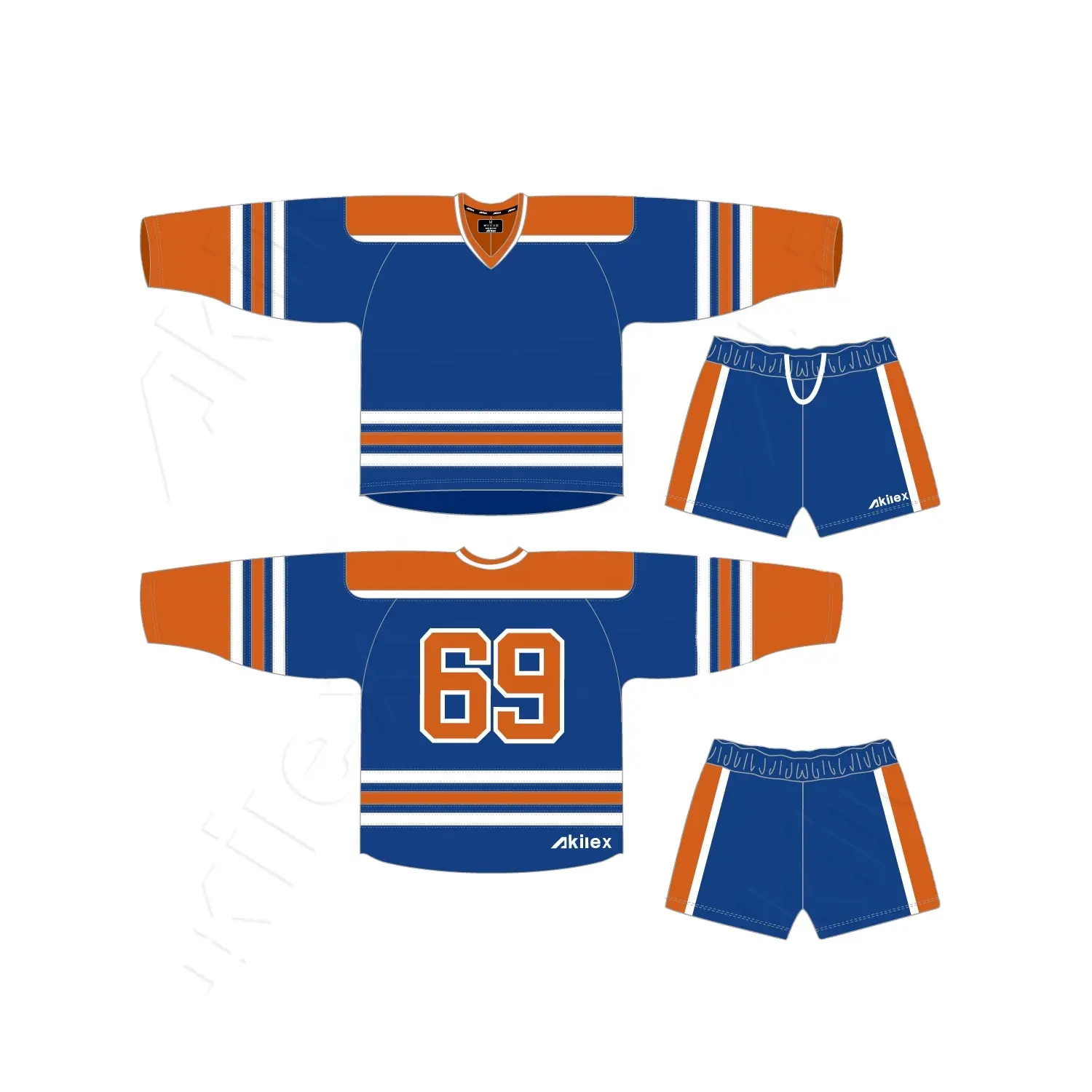 Дешевый профессиональный хоккейный костюм индивидуального размера с логотипом для команды колледжа, дышащий двусторонний дизайн, комплект хоккейной команды
