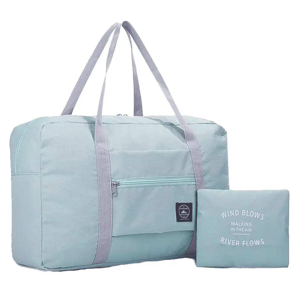 Оптовая продажа, дешевая Водонепроницаемая нейлоновая дорожная сумка с индивидуальным логотипом, складная сумка для хранения багажа