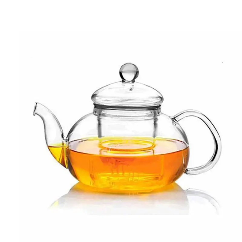 Portable Clear Glass Teapot Set Hot Sale Transparent Teapot And Cups With Glass Lid