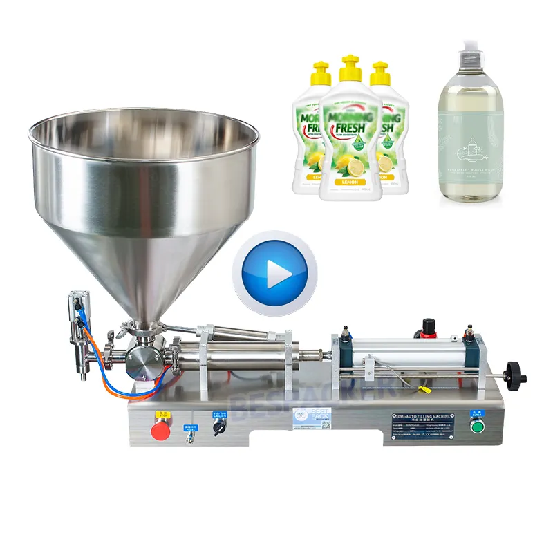 Bespacker factory price high accuracy viscous lotion bottle cosmetic filler water filling machine for paste liquid