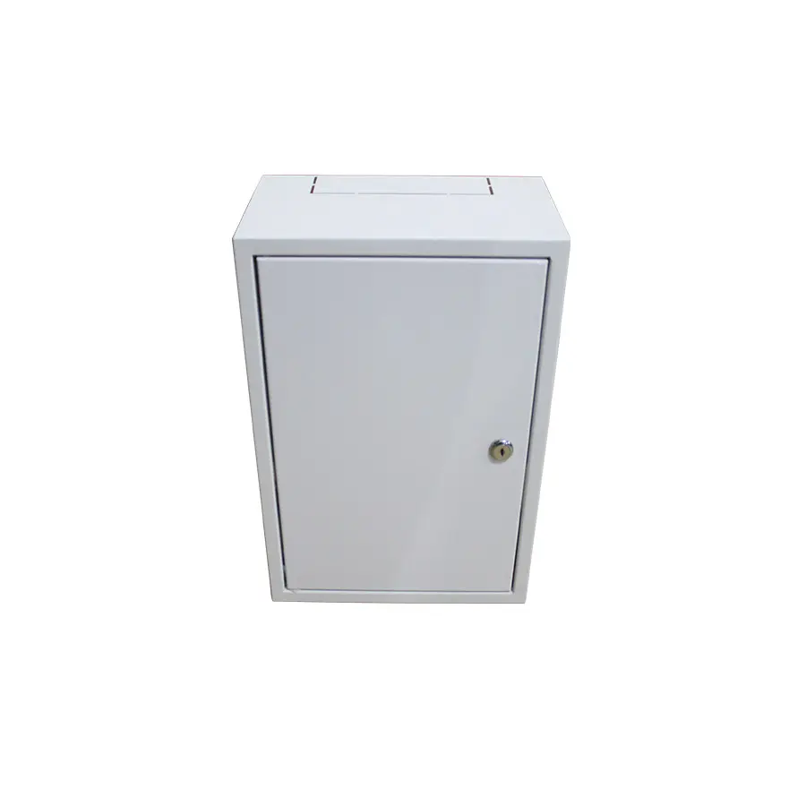 Rack Network 19 Inch White Color With Metal Door Wall Mounting Cabinet Network 19'' Rack