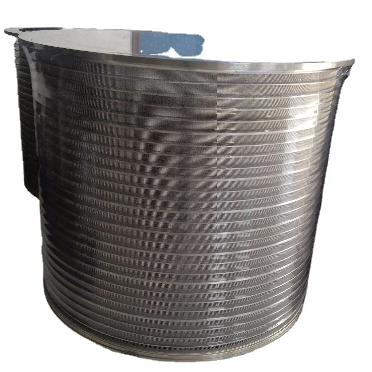 Stainless steel centrifuge wedge wire screen basket used for pressure screen