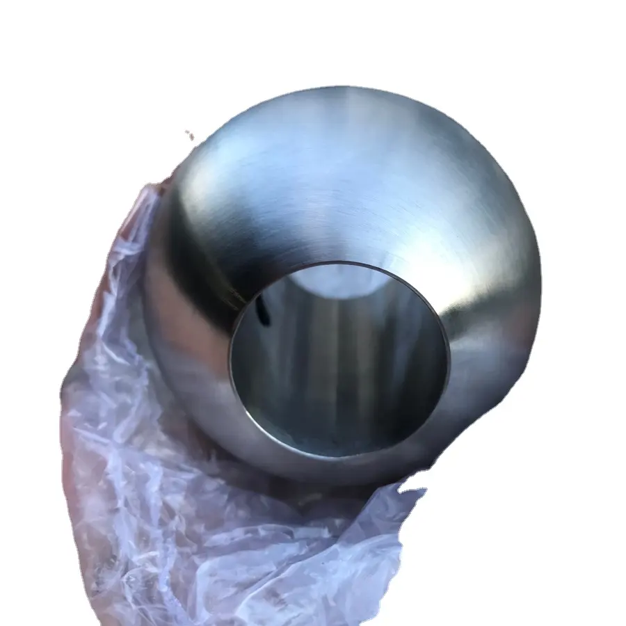 Customized big solid 60mm 63mm 70mm 76mm drilled stainless steel ball with hole