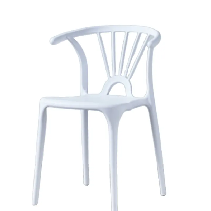 China Factory Home Furniture Modern Design Plastic Colored Chair Living Room pp Seat Plastic Leisure Chair