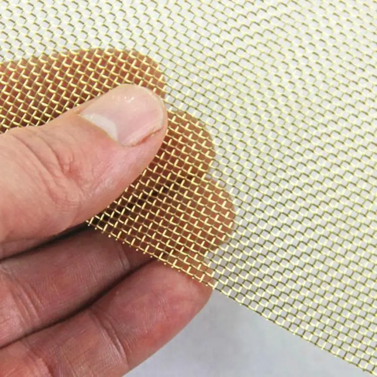 Nonmagnetic 10 12 16 40 60 Mesh H65 Brass Wire Woven Gauze