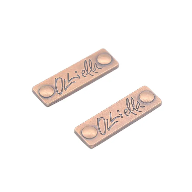 Zinc Name Label Metal Logo Tag