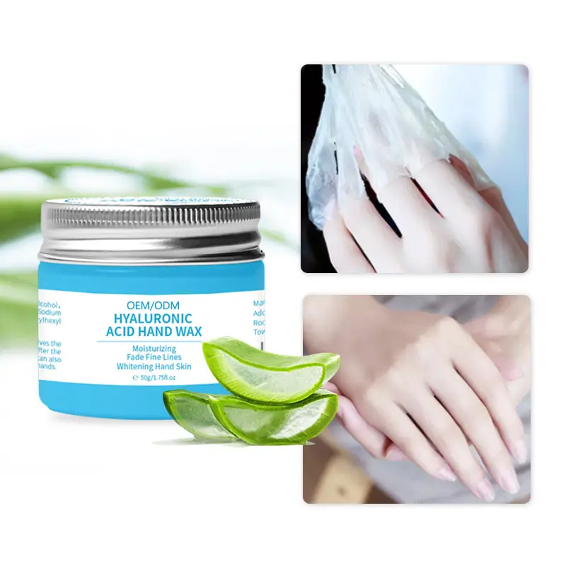 New Arrival Custom Logo Hyaluronic Extract Acid Hand wax Cream Moisturizing Whitening hand Skin Care