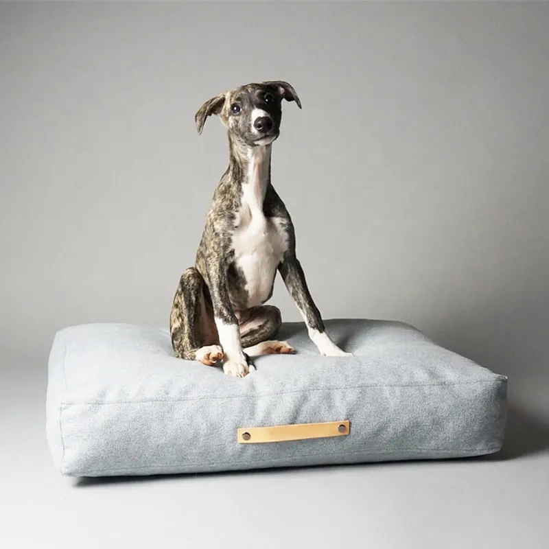 Высококачественный роскошный большой диван из переработанной ткани под заказ, кровать для собаки из пены с эффектом памяти