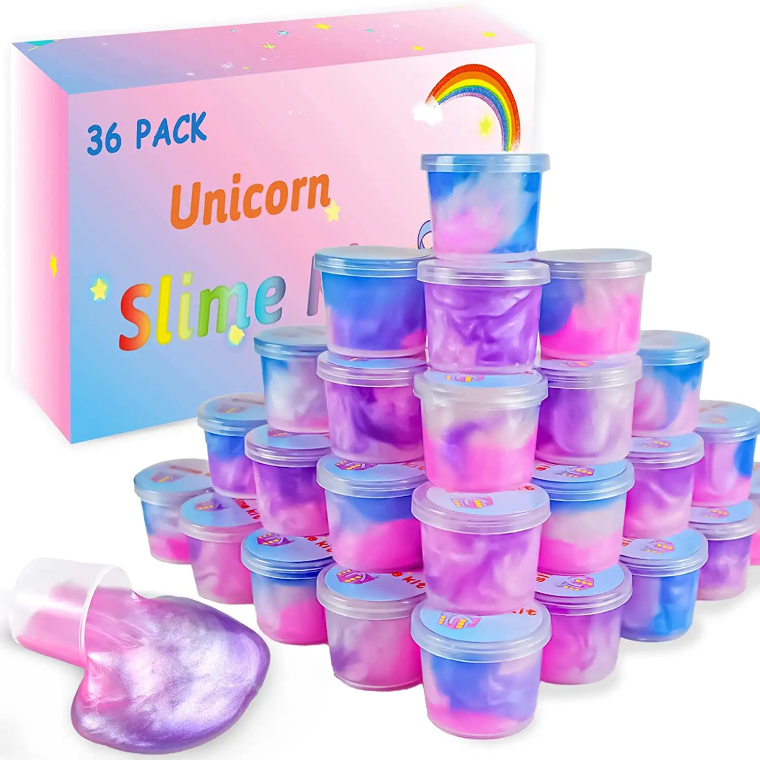 amazon hot colorful slime lab ocean fruit accessoires toys kit kids playdough tools crystal slime set