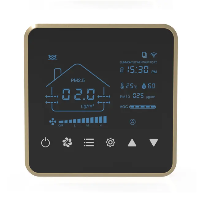 MIA Smart LCD контроллер WIFI RS485 Modbus поддержка системы HVAC система рекуперации тепла/энергии вентиляционная система