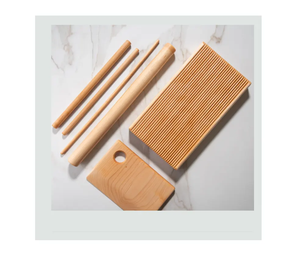 Wood Heirloom Pasta Tool Set trofie, maccheroni, fusilli, capunti Tool gnocchi board gnocchetti, garganelli & rigatoni Tool