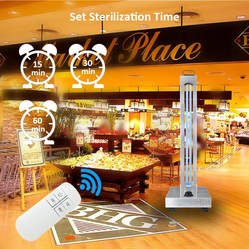 Disinfection Timing Setting Large Indoor Space 150W UV Light Sterilizer Lamp UVC Sterilization