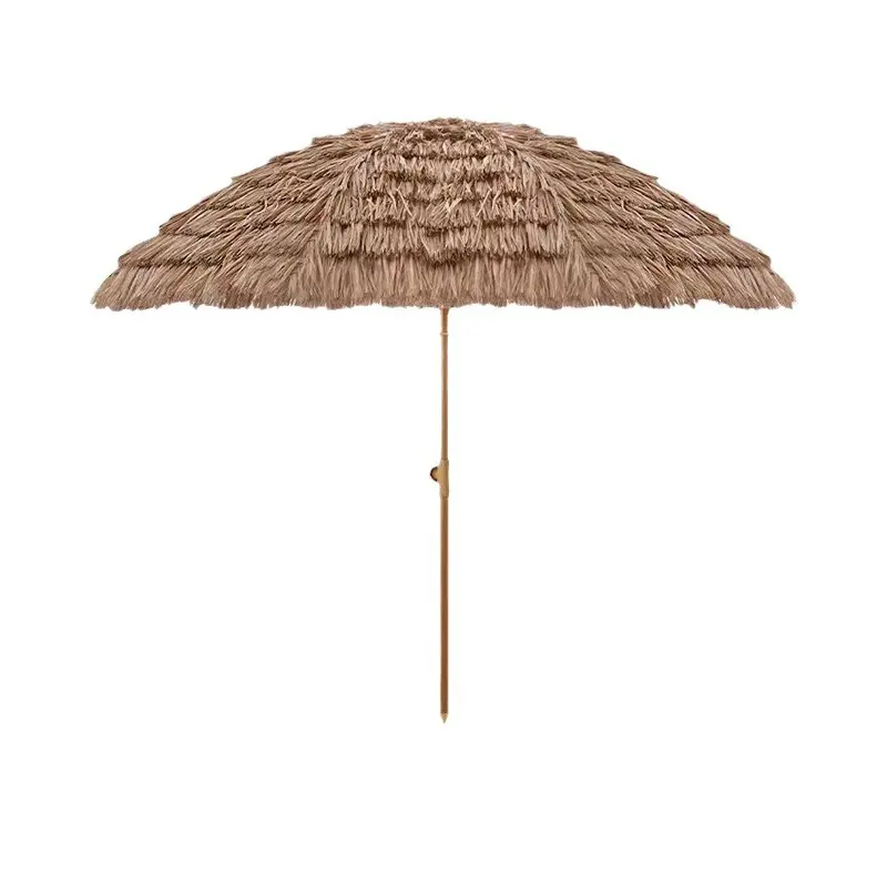 Оптовая продажа 2 м зонтик от бассейна водонепроницаемый изготовленный из пальмовых листьев соломенная крыша пляжный зонт