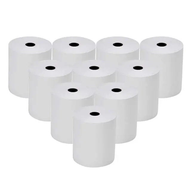 China factory direct thermal paper rolls 55mm width thermal paper 57mm x 38mm 57*55mm etc size