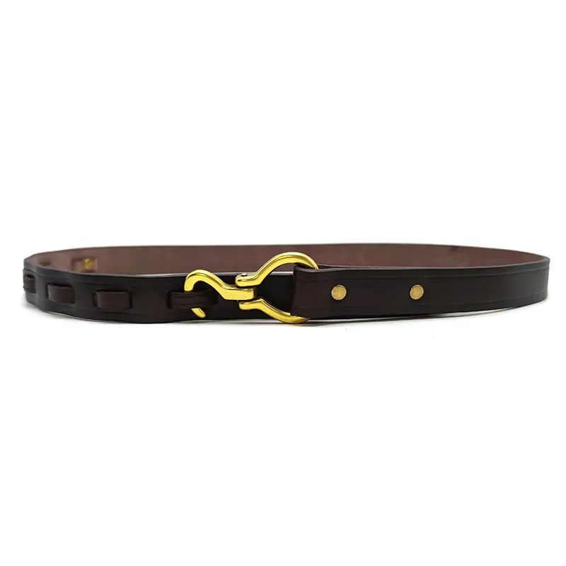 Fashion Leather Luxury Hook Buckle Real Leather Belts for women