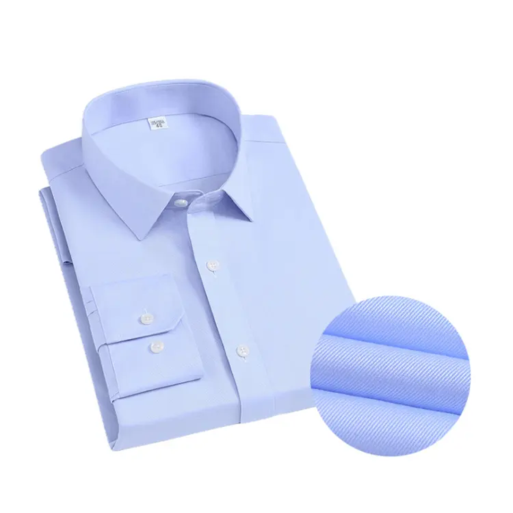 Custom men fitness cotton fabric long sleeve dress shirts with logos