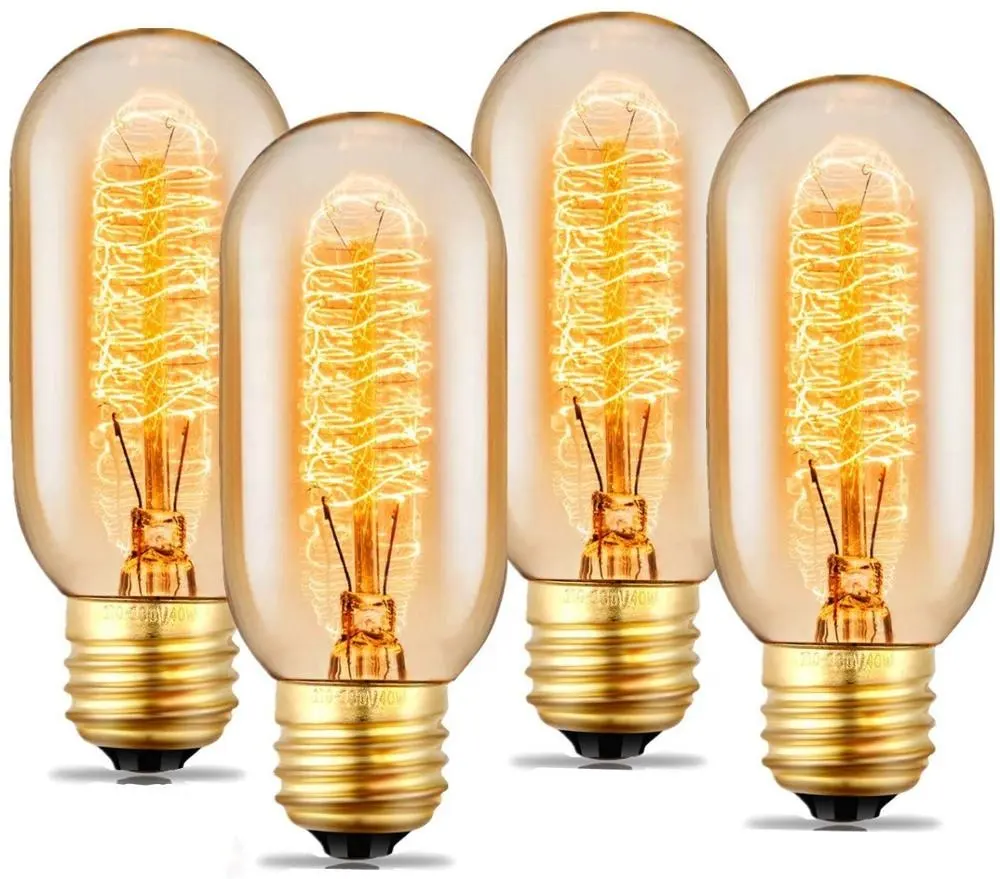T45 Vintage Edison Light Bulb E27 40W 220V Incandescent Tungsten Light Bulb