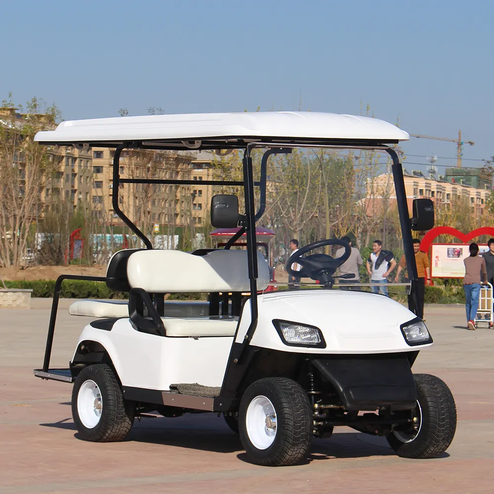 2023 дешевая Клубная машина подняла 4-пассажирскую электрическую тележку для гольфа с сиденьями