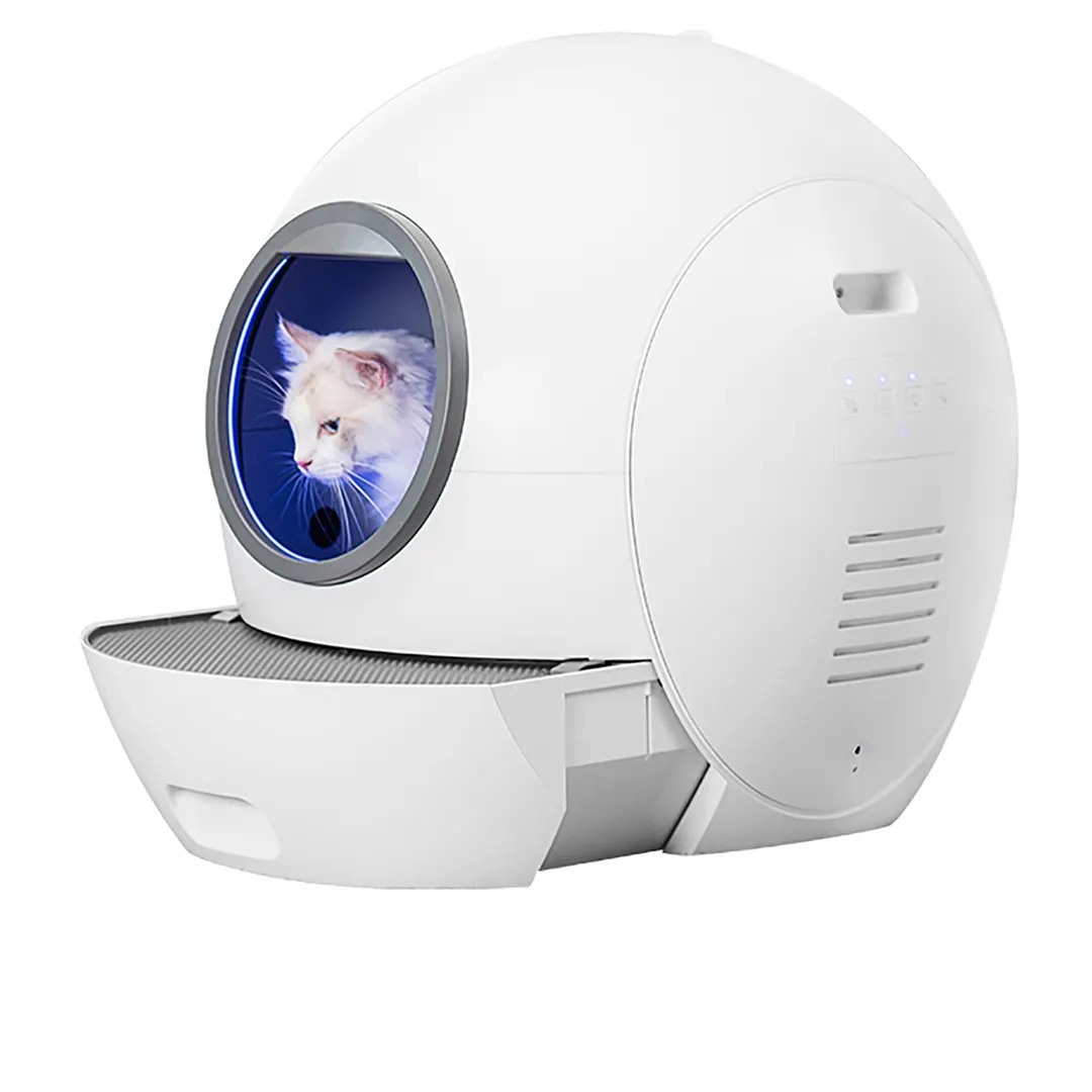 WIFI Intelligent Cat Litter Box App Control Pad Basin 5L Automatic Cat Toilet Pet Trash Can Self Cleaning Litter Box