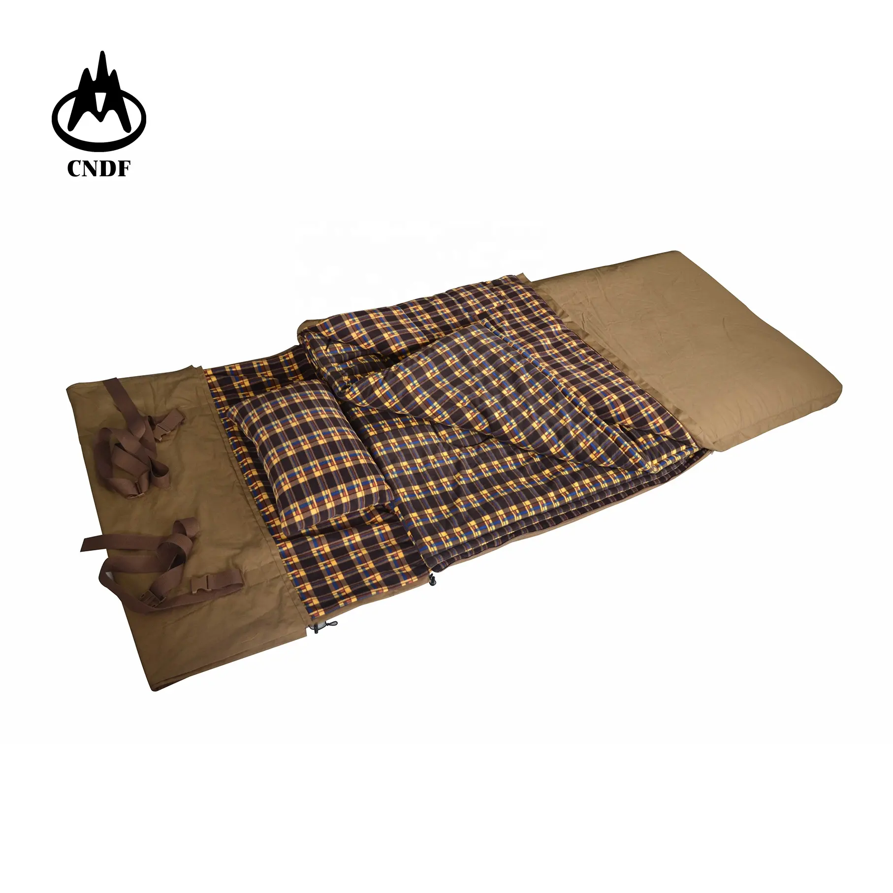 luxurious big size cotton canvas sleeping bag  soft micro fleece  warm for extremely cold  hunting water proof