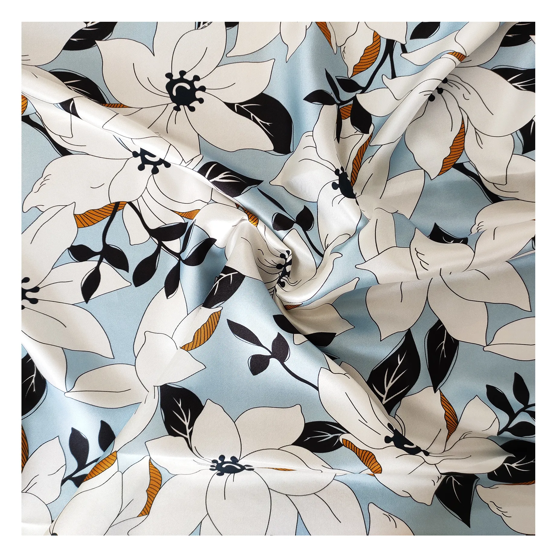 Customized silk fabric printing silk twill fabric