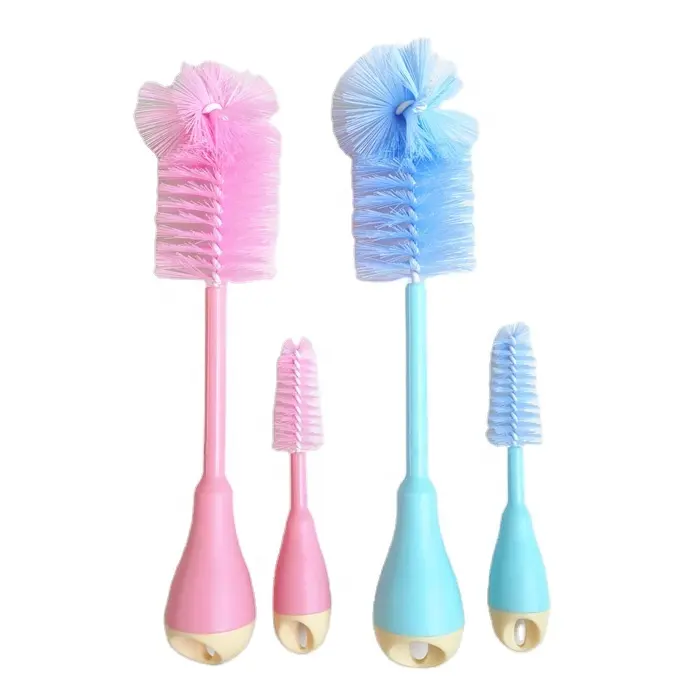 Baby Bottle Brush Colorful Environment-Friendly Baby Bottle Cleaning Brush