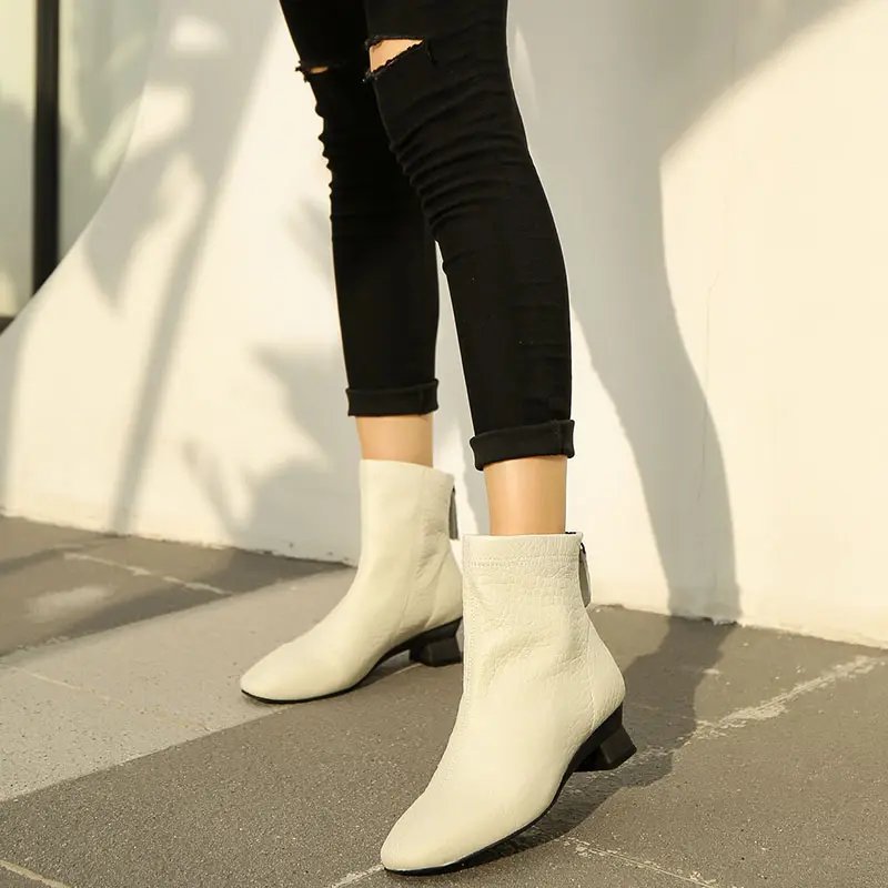 manufacturer's new autumn style boots women 2020 boots women leather zipper women boots