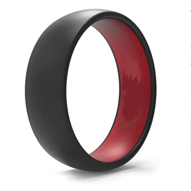 Двухцветное кольцо на заказ двухцветное Силиконовое обручальное кольцо двухцветное Гипоаллергенное обручальное кольцо