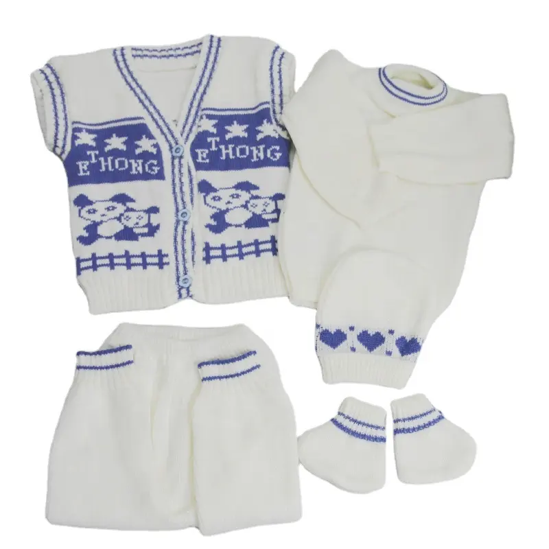 Комплекты одежды Briantex для маленьких мальчиков и девочек, вязаный свитер с узором, вязаный свитер для новорожденных