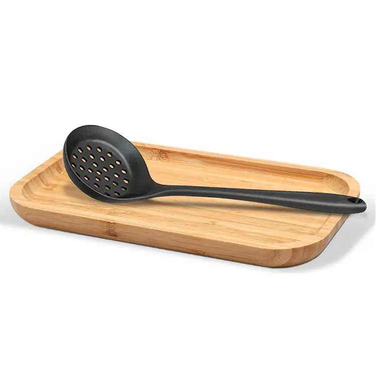 Factory Wholesale Spoon Holder 100 organic Bamboo Spoon Rest For Kitchen Counter Top