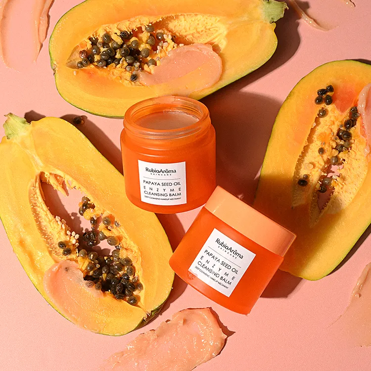 Собственная торговая марка OEM, уход за кожей, натуральное органическое очищающее средство для лица, средство для удаления макияжа папайей, Очищающий бальзам