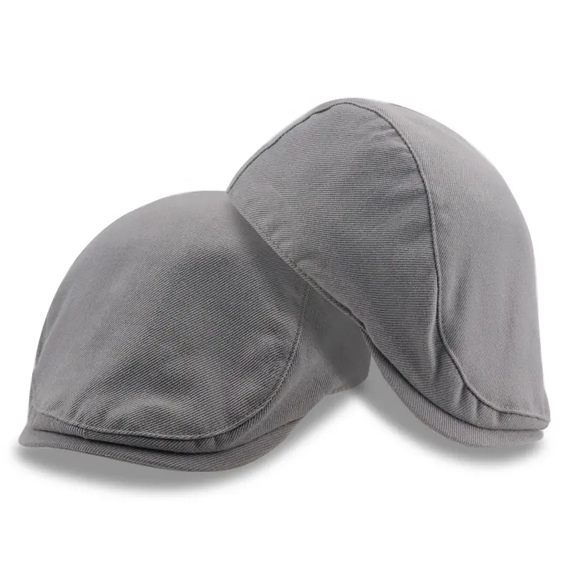 Wholesale Custom logo plain high quality fashion flat bill newsboy cap ivy hat cap