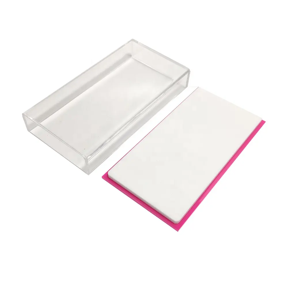 No Light Reflection Lashes Tile Box Acrylic Lash Tray For Eyelash Extension Work