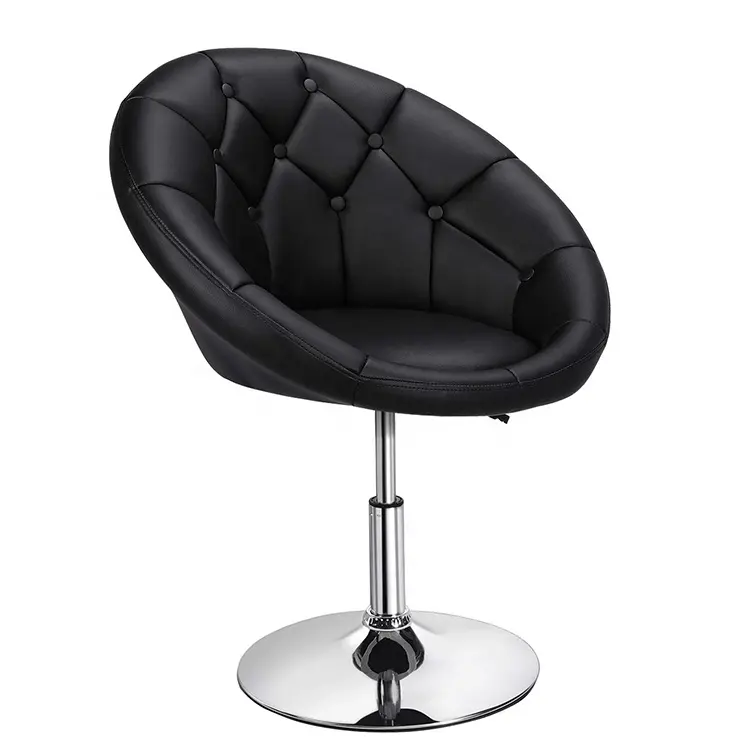 Современное минималистское кресло с широкой спинкой черного металла