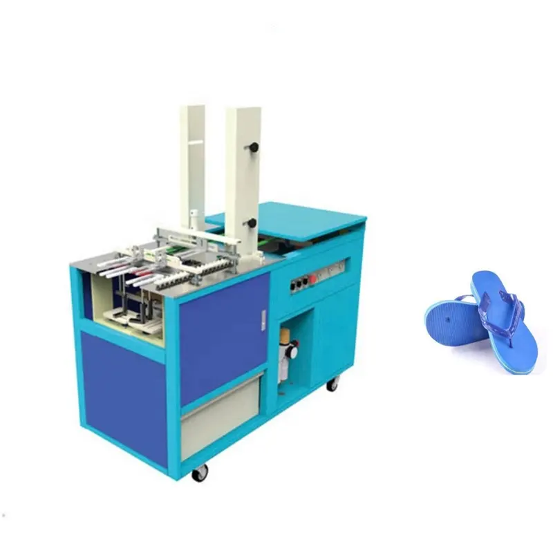 EVA Foam Flip Flop Sole Drilling Rubber Upper Strap Fixing Machine Making Sandal Slippers