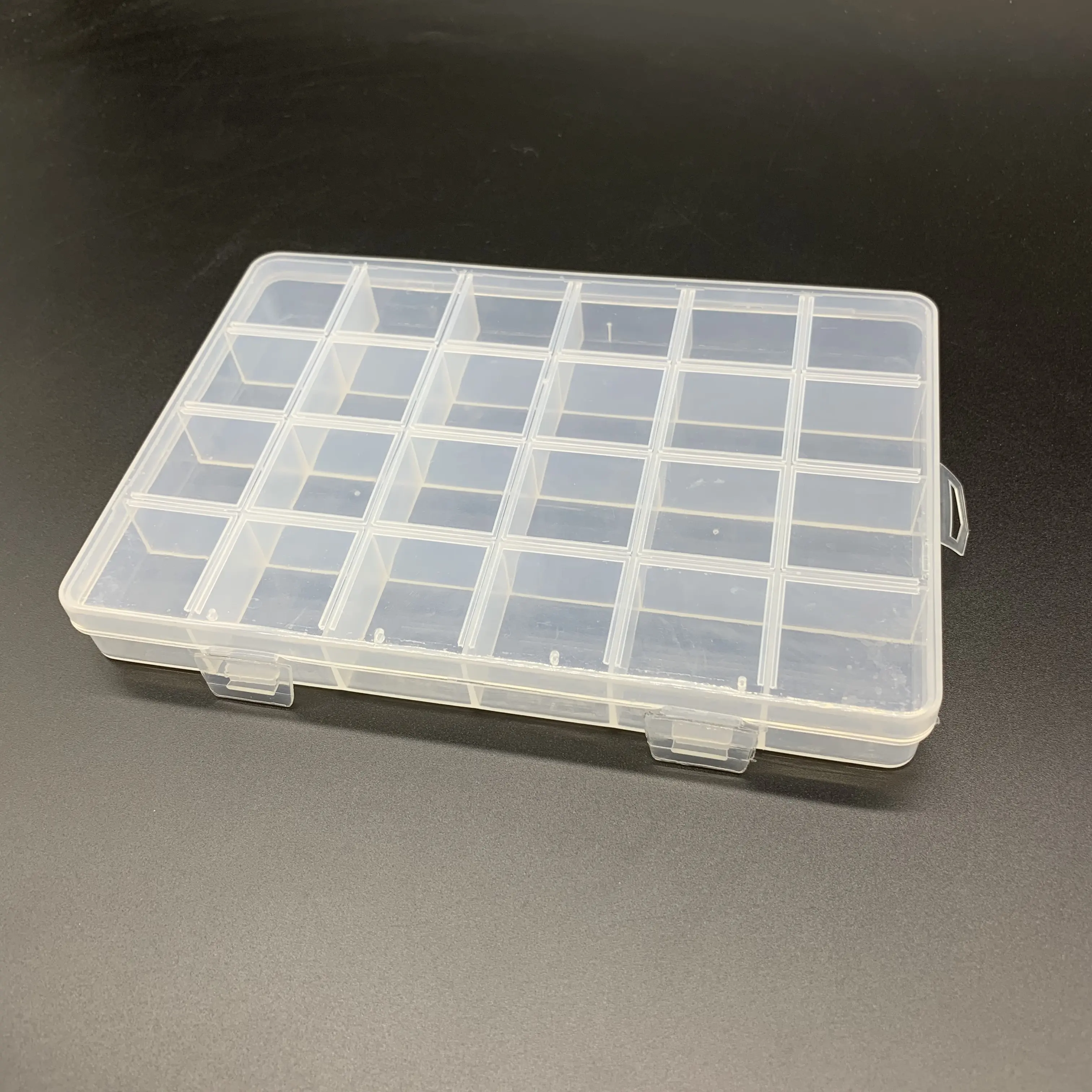 24 разделителя съемный прозрачный ящик для инструментов с деталями маленькие пластиковые ящики с крышкой